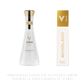 Pisco Viñas de Oro Gold Mosto Verde Acholado 50ml